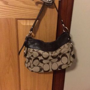 Brown coach purse